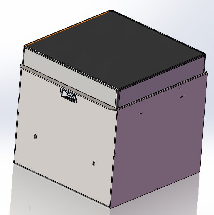 External Non-Lockable Box with Lid and Foam Pad - Troy Products