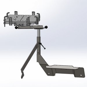 Console Side-Mount Computer Mount with Rotating & Extendable Slide-Arm -  Troy Products