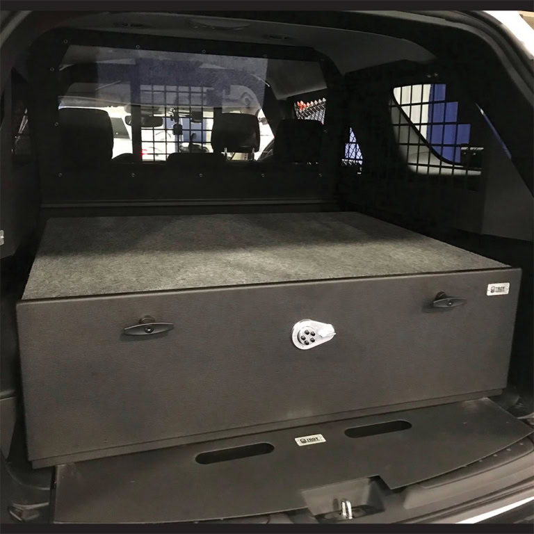 Storage Vault, 40" W x 32" L x 12" H, Single Drawer with Push Button ...