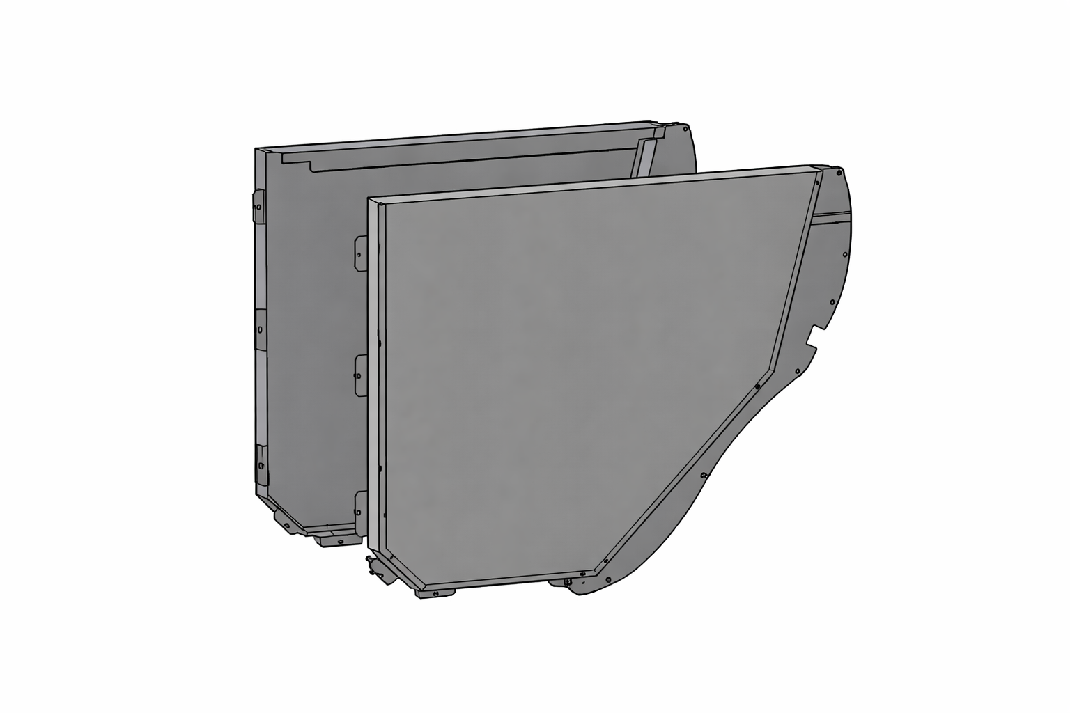 Ford Expedition Driver and Passenger-side Door Panel Set - Troy