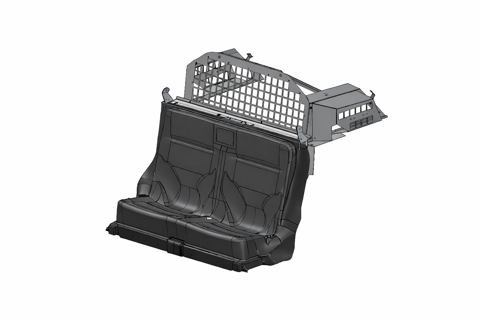 Ford Police Interceptor Utility Plastic Seat Kit with Driver and