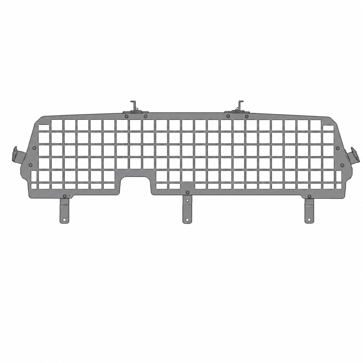 Dodge Ram 1500 Tradesman Square-Hole Punched Rear Cab Window Screen